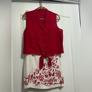 Skirt & shirt set large
